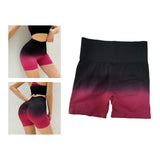 Maxbell Summer Yoga Shorts Elastic Butt Lifting Underwear Sports Shorts for Training Red Medium