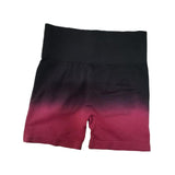 Maxbell Summer Yoga Shorts Elastic Butt Lifting Underwear Sports Shorts for Training Red Large