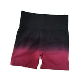Maxbell Summer Yoga Shorts Elastic Butt Lifting Underwear Sports Shorts for Training Red Large