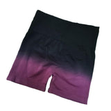 Maxbell Summer Yoga Shorts Elastic Butt Lifting Underwear Sports Shorts for Training Purple Small