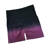 Maxbell Summer Yoga Shorts Elastic Butt Lifting Underwear Sports Shorts for Training Purple Small