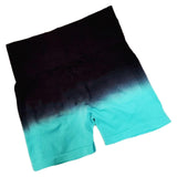 Maxbell Summer Yoga Shorts Elastic Butt Lifting Underwear Sports Shorts for Training Blue Small