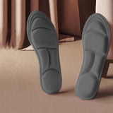 Maxbell 5D Shoes Cushion Pad Inserts Flat Feet Support for Sports Walking gray