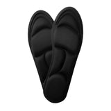 Maxbell 5D Shoes Cushion Pad Inserts Flat Feet Support for Sports Walking black