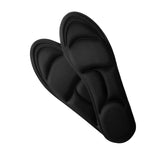 Maxbell 5D Shoes Cushion Pad Inserts Flat Feet Support for Sports Walking black