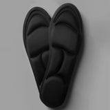 Maxbell 5D Shoes Cushion Pad Inserts Flat Feet Support for Sports Walking black