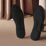 Maxbell 5D Shoes Cushion Pad Inserts Flat Feet Support for Sports Walking black