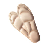 Maxbell 5D Shoes Cushion Pad Inserts Flat Feet Support for Sports Walking beige