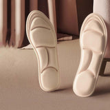 Maxbell 5D Shoes Cushion Pad Inserts Flat Feet Support for Sports Walking beige