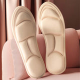 Maxbell 5D Shoes Cushion Pad Inserts Flat Feet Support for Sports Walking beige