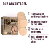 Maxbell 30x Breast Covers Adhesive Invisible for Bathing suits Shirts Women Men