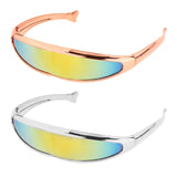 Maxbell Funny Visor Sunglasses UV400 Christmas Decoration Party Women's Ladies gold
