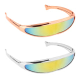 Maxbell Funny Visor Sunglasses UV400 Christmas Decoration Party Women's Ladies gold