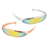 Maxbell Funny Visor Sunglasses UV400 Christmas Decoration Party Women's Ladies gold