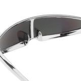 Maxbell Funny Visor Sunglasses UV400 Christmas Decoration Party Women's Ladies yellow
