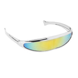 Maxbell Funny Visor Sunglasses UV400 Christmas Decoration Party Women's Ladies yellow