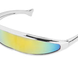 Maxbell Funny Visor Sunglasses UV400 Christmas Decoration Party Women's Ladies yellow