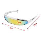 Maxbell Funny Visor Sunglasses UV400 Christmas Decoration Party Women's Ladies yellow