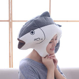 Maxbell Soft Plush Fish Hat Party Costume Hat Unisex Dress up Hat Photo Props