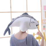 Maxbell Soft Plush Fish Hat Party Costume Hat Unisex Dress up Hat Photo Props