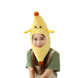 Maxbell Cute Fruits Banana Hat Costume Headgear for Adults Christmas Halloween