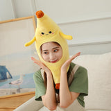 Maxbell Cute Fruits Banana Hat Costume Headgear for Adults Christmas Halloween