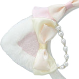 Maxbell Ear Hair Band Photo Props Headdress for Birthday Dress up Festival White