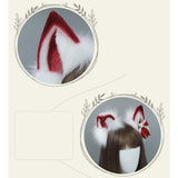 Maxbell Faux Fur Ears and Tail Set Adjustable for Women Girls Props Cosplay Party
