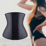 Maxbell Waist Trainer Belt Shaper Belt Sports Girdle Belt Shapewear Strap for Yoga Exercise Black XXXL