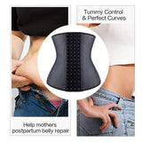 Maxbell Waist Trainer Belt Shaper Belt Sports Girdle Belt Shapewear Strap for Yoga Exercise Black XXXL