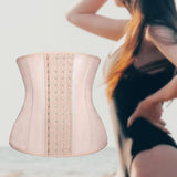 Maxbell Waist Trainer Belt Shaper Belt Sports Girdle Belt Shapewear Strap for Yoga Exercise Beige XS