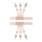 Maxbell Shirt Stays Nylon Garters Strap One Size Elastic Shirt Garters for Women