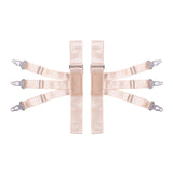 Maxbell Shirt Stays Nylon Garters Strap One Size Elastic Shirt Garters for Women