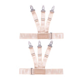 Maxbell Shirt Stays Nylon Garters Strap One Size Elastic Shirt Garters for Women