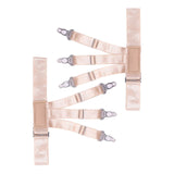 Maxbell Shirt Stays Nylon Garters Strap One Size Elastic Shirt Garters for Women