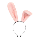 Maxbell Long Bunny Ears Headband Headdress for Anime Cosplay Dress up Festival Pink