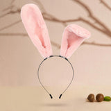 Maxbell Long Bunny Ears Headband Headdress for Anime Cosplay Dress up Festival Pink