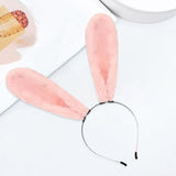 Maxbell Long Bunny Ears Headband Headdress for Anime Cosplay Dress up Festival Pink