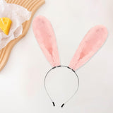 Maxbell Long Bunny Ears Headband Headdress for Anime Cosplay Dress up Festival Pink