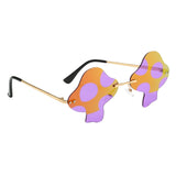 Maxbell Fashion Sunglasses Sun Glasses Sun Protection Rimless for Party Photo Props Multi Color