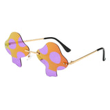 Maxbell Fashion Sunglasses Sun Glasses Sun Protection Rimless for Party Photo Props Multi Color