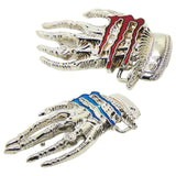 Maxbell Antique Skeleton Hand Belt Buckle Rock Knight Jeans Accessories for Gifts red