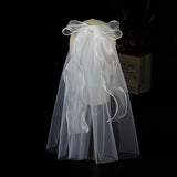 Maxbell Women Bridal Short Tulle Veil Wedding Brides Veils Party Supplies Chapel