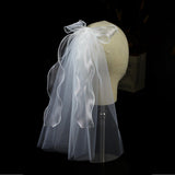 Maxbell Women Bridal Short Tulle Veil Wedding Brides Veils Party Supplies Chapel