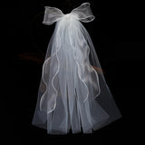 Maxbell Women Bridal Short Tulle Veil Wedding Brides Veils Party Supplies Chapel