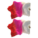 Maxbell 1 Pair Belly Dance Fan Veil Props Dancing Fan for Girls Carnival Wedding