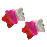 Maxbell 1 Pair Belly Dance Fan Veil Props Dancing Fan for Girls Carnival Wedding