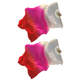 Maxbell 1 Pair Belly Dance Fan Veil Props Dancing Fan for Girls Carnival Wedding