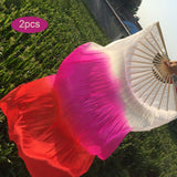 Maxbell 1 Pair Belly Dance Fan Veil Props Dancing Fan for Girls Carnival Wedding