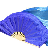 Maxbell 2Pcs Belly Dance Fan Veils 1.8M Performance Dancer Practice Dance Props